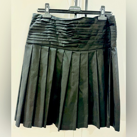 Robert Rodriguez Skirt sz 8 Black Drop Waist Twisted Pleat - Picture 4 of 8